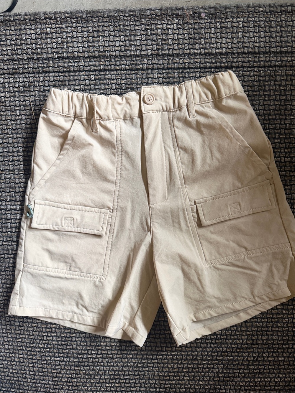 Boys Beige Cargo Shorts - Casual Utility Style Prodoh Medium